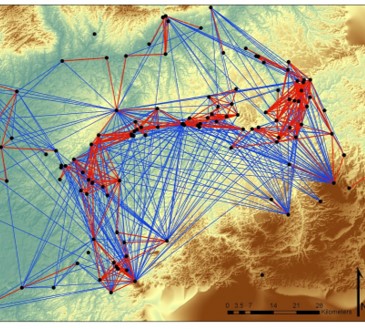 Photos of graph lines between countries